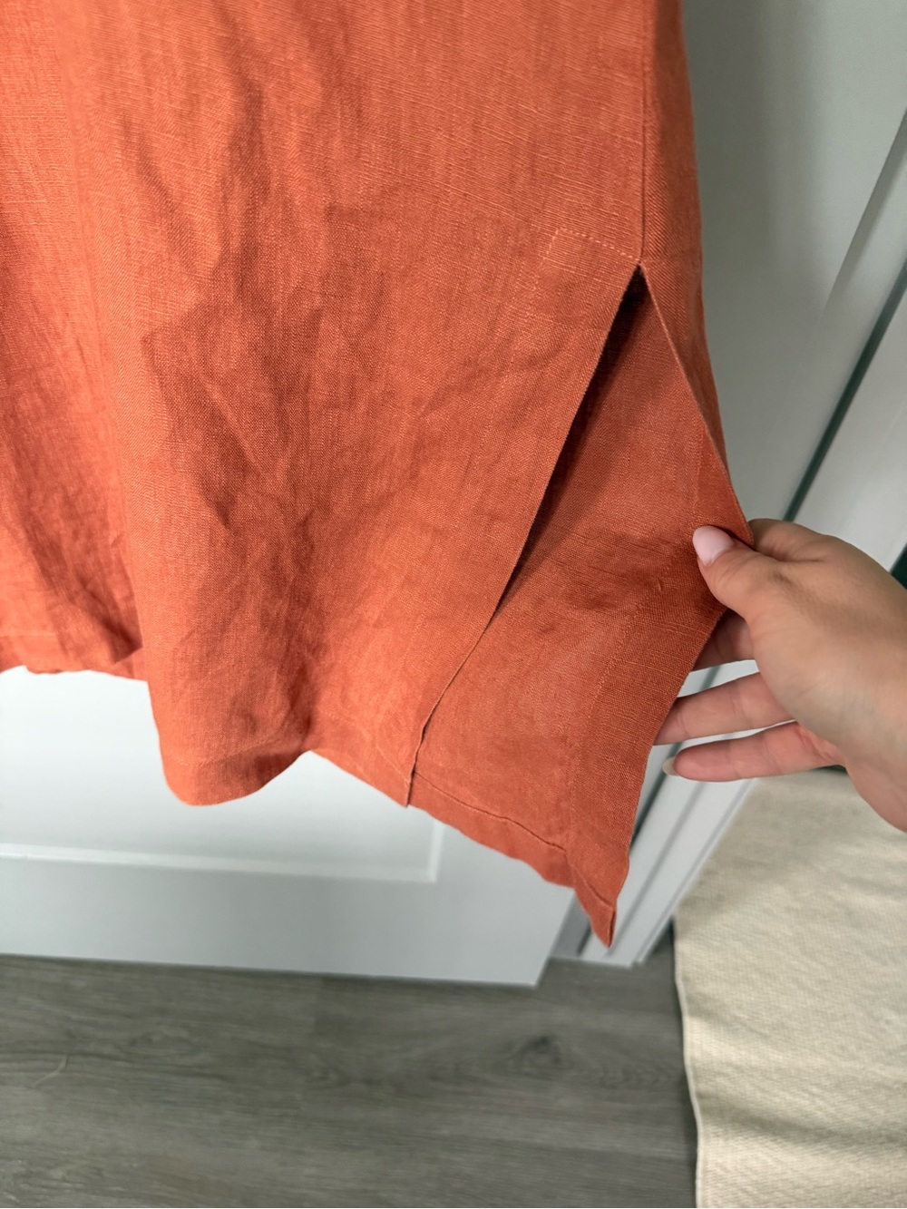 Rails Linen Dress Rust - Picture 6 of 15